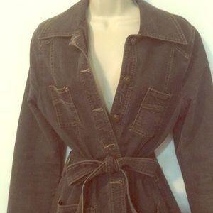 Denim Jean Trench/dress 3/4 length